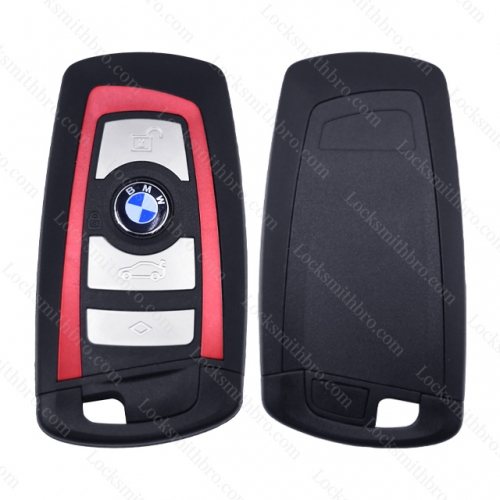 BMW 4 Button F Series red Key Shell With Blade