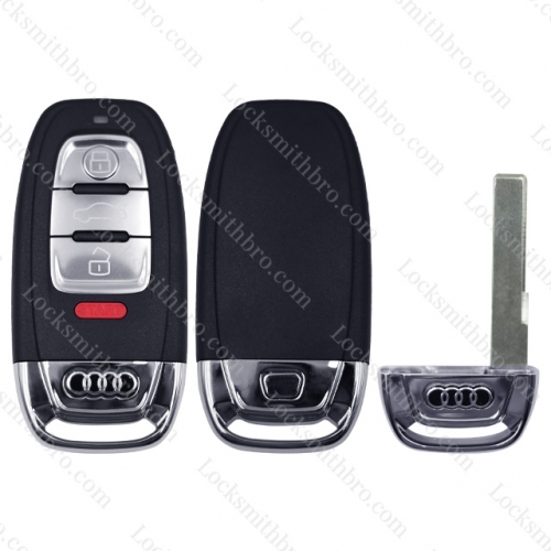 Audi 3+1 Button Smart Key Cover (HU66 Blade)With Battery Clamp