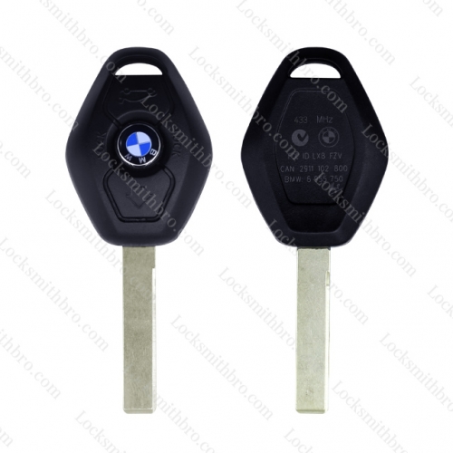 LockSmithbro BMW 3 Button Blank Key (With 433Mhz Words)