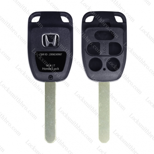 6 Buttons Remote Key Shell For Honda with logo