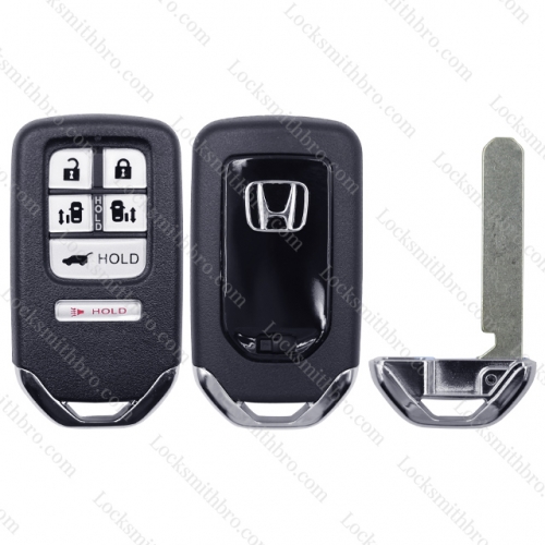 6 button Smart Key Shell Case for Honda with logo