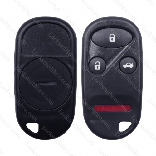 3+1 Button Replacement Remote Fob Cover Case For Honda Accord Civic CRV Jazz S2000 Fit Odysse