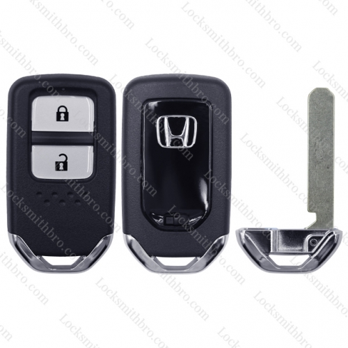 LockSmithbro 2 Button Honda Remote Smart Key Shell With Logo