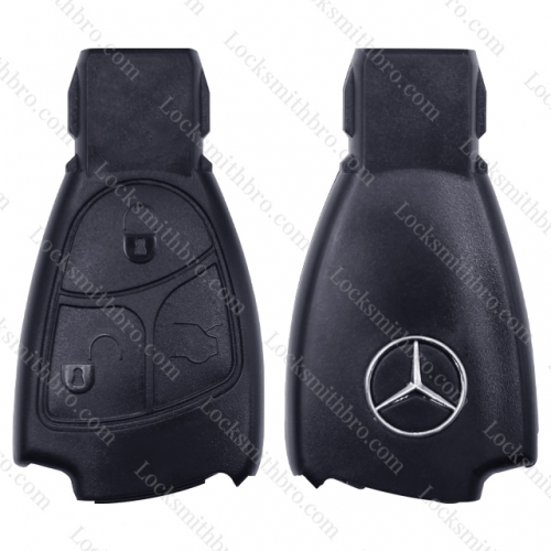 LockSmithbro 3 Button Mercedes Benz Smart Remote Key Shell With Logo