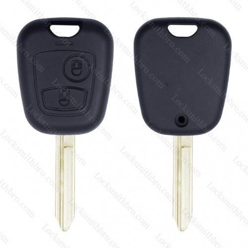 LockSmithbro SX9(TOY43)Blade ForCitroen 2 Button Remote Key Shell Without Logo