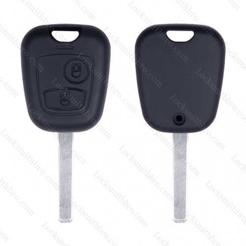 LockSmithbro 307(VA2) Blade ForCitroen 2 Button Remote Key Shell Without Logo