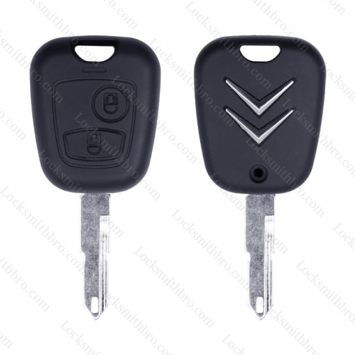 LockSmithbro 206(NE73 ) Blade ForCitroen 2 Button Remote Key Shell With Logo