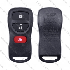 Locksmithbro 3 buttons T-Nissan Pathfinder Titan Versa Maxima Frontier Xterra Murano INFINITI Remote Car Key Shell Case