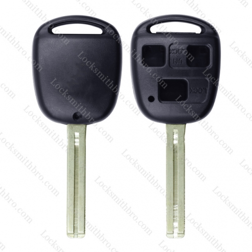 LockSmithbro 3 Button Toy48 Blade Lexus Without Logo Remote Key Shell Case