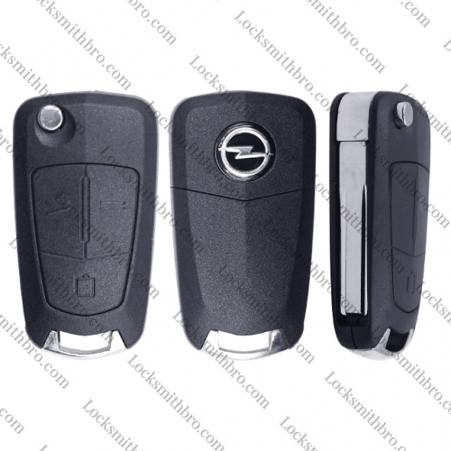 LockSmithbro 3 Button HU43 Blade Opel Remote Key Shell Case