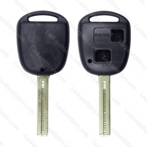 LockSmithbro 2 Button Toy40 Blade Lexus Without Logo Remote Key Shell Case