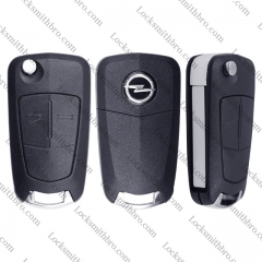 LockSmithbro 2 Button HU100 Blade Opel Remote Key Shell Case