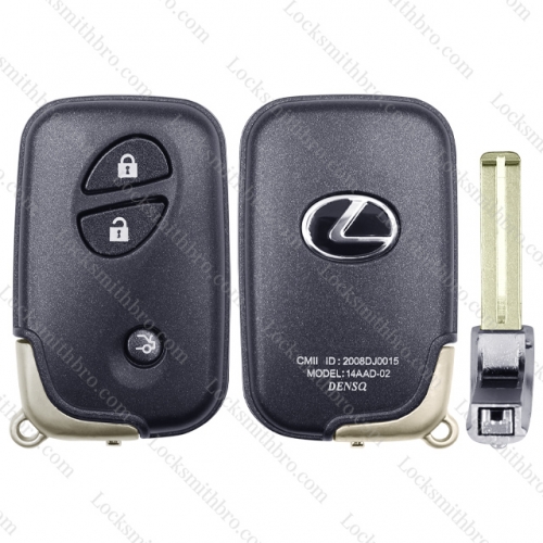 LockSmithbro TOY40 Blade With Logo Lexus Transponder Key Shell Case