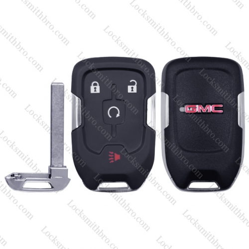 4 button Smart remote key shell with GMC LOGO