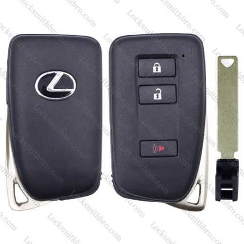 3 Button Remote Car Key Shell Case TOY12 Uncut Blade for Lexus ES350 IS/ES/GS/NX/RX/GX GS300 GS350 IS250 ES250 NX200 NX300H