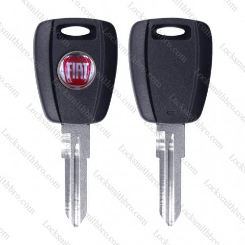 LockSmithbro With Red Logo Fiat Transponder Key Shell