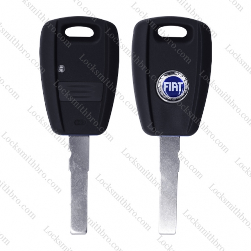 LockSmithbro 1 Button Whti Blue Logo Fiat Remote Key Shell Case