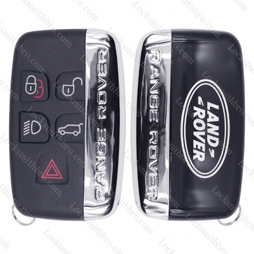 LockSmithbro 5 Button With Logo On The Back And Side LandRover Key Shell Case