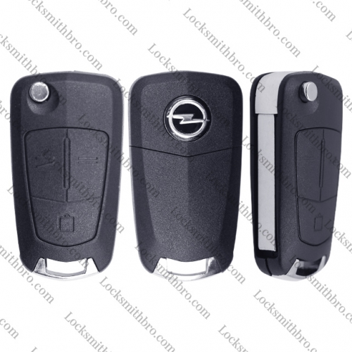LockSmithbro 3 Button HU100 Blade Opel Remote Key Shell Case