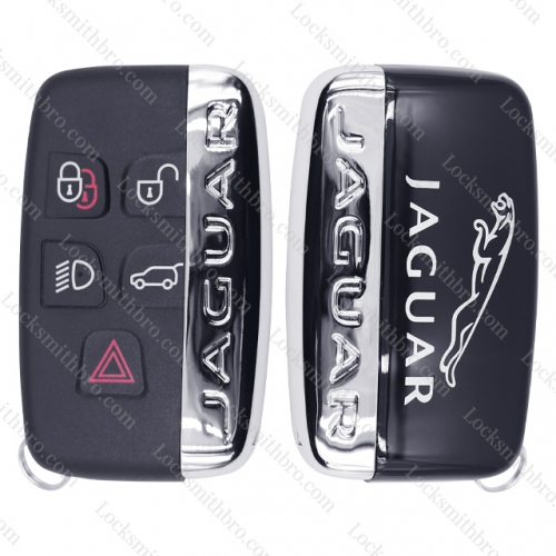 LockSmithbro 5 Button With ForJaguar On The Back Range Rover Logo On The Site ForJaguar Remote Key Shell