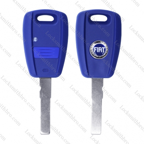 LockSmithbro 1 Button Whti Blue Logo Fiat Remote Key Shell Case