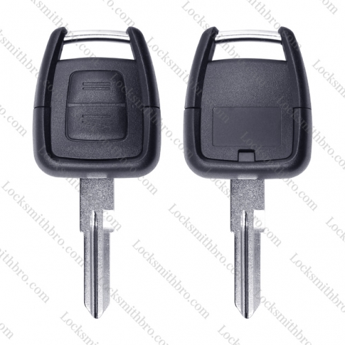 LockSmithbro 2 Button Left Blade Opel Remote Key Shell Case