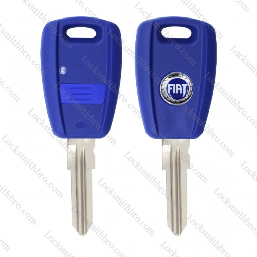 LockSmithbro 1 Button Whti Blue Logo Fiat Remote Key Shell Case