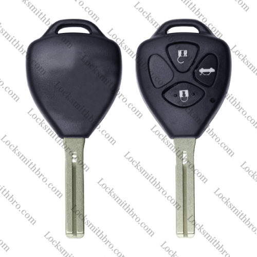 LockSmithbro 3 Button No Logo Toyot Remote Key Shell
