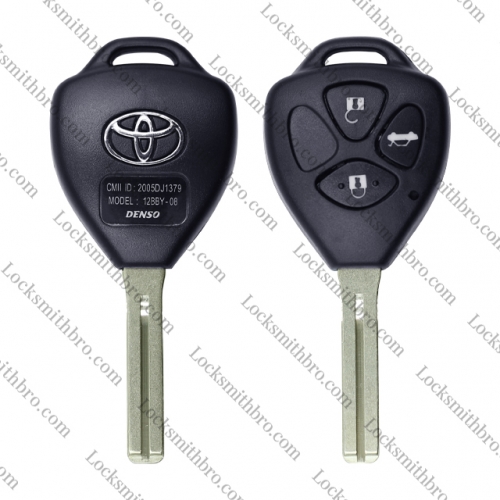 LockSmithbro 3 Button With Logo Toyot Remote Key Shell