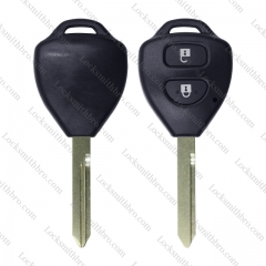 LockSmithbro 2 Button TOY47 Blade No Logo Toyot Corolla Remote Key Shell