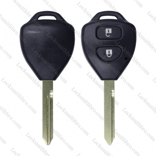 LockSmithbro 2 Button TOY47 Blade No Logo Toyot Corolla Remote Key Shell