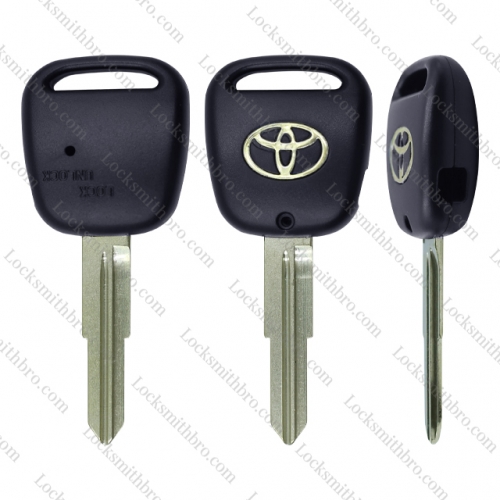 LockSmithbro 1 Button Left Blade With Logo Toyot Remote Key Shell