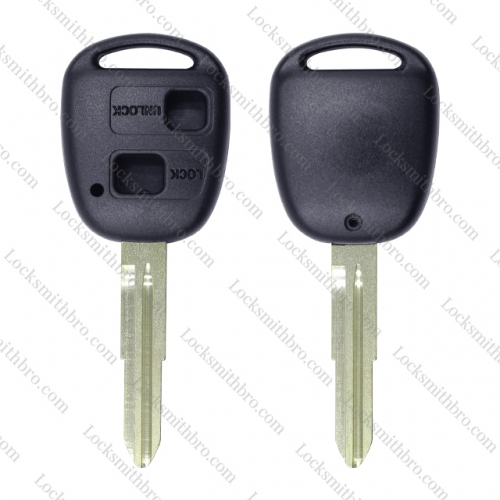 LockSmithbro 2 Button With Logo Toyot Hiace Remote Key Shell