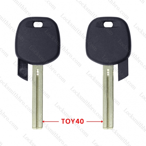 LockSmithbro TOY40 Long Blade No Logo Toyot Transponder Key Shell