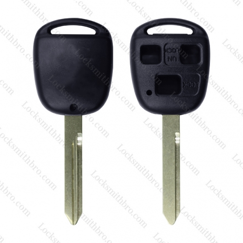 LockSmithbro 3 Button TOY47 No Logo Toyot Remote Key Shell Case