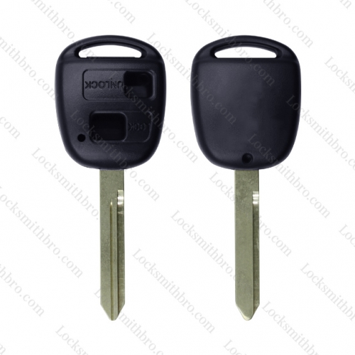 LockSmithbro 2 Button TOY47 No Logo Toyot Remote Key Shell Case