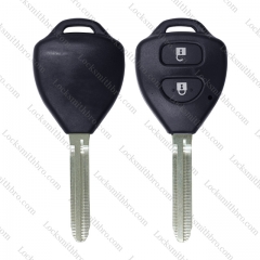 LockSmithbro 2 Button TOY43 Blade No Logo Toyot Corolla Remote Key Shell