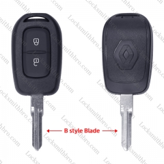 2 Button VAC102 Blade T-Renault Remote Key Shell with Logo