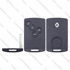 LockSmithbro  4 Button With Logo Renaul Megane Smart Card Shell 307(VA2) Blade