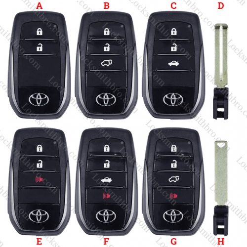 Remote Car Key Shell Case Fob for T-oyota Avalon Corolla Camry Prius RAV4 Highlander 4 Runner Land Cruiser Venza