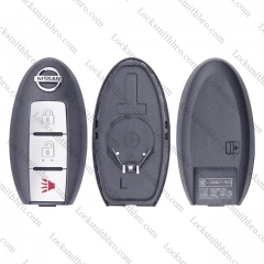 LockSmithbro 3 Button NO Blade Nissa With Logo Remote Smart Key Shell Case Before 2009
