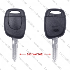 LockSmithbro With Logo 1 Button 207(VAC102) Blade Renaul Remote Key With Battery Blace
