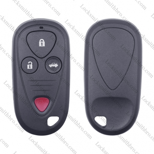 LockSmithbro Acura 3+1 button key shell with logo