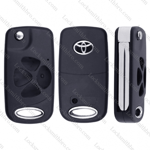 LockSmithbro 4 Button With Logo Toyot Camry,Reiz 2007 Remote Key Shell