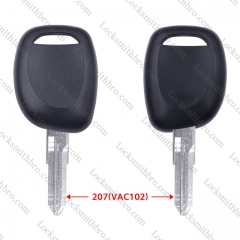 LockSmithbro 207(VAC102) Blade Renaul Transponder Key Shell