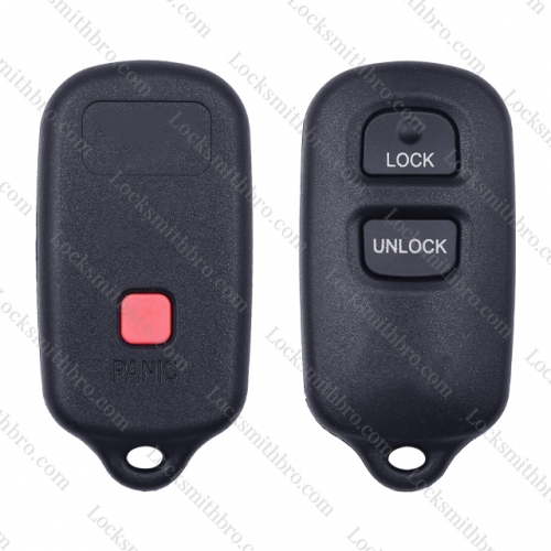 LockSmithbro Toyot 2+1 button remote key shell