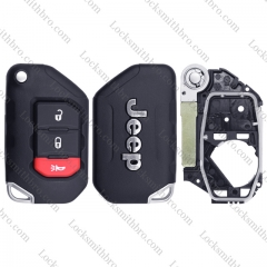 3 button JEEP remote Flip key shell with logo