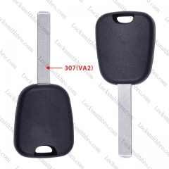 LockSmithbro No Logo 307(VA2) Blade Peugeo Transponder Key Shell