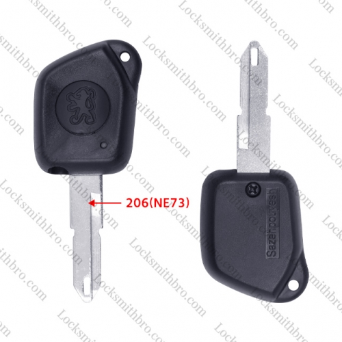 LockSmithbro 206(NE73) With Logo Peugeo Remote Key Shell