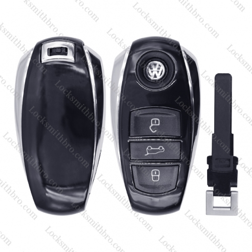 3 button for VW new Touareg key shell new Touareg key shell with Logo